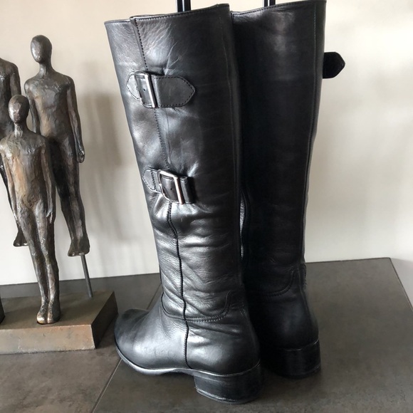 Gabor-black-leather-knee-high-boots UK size 41/2 - Picture 3 of 7